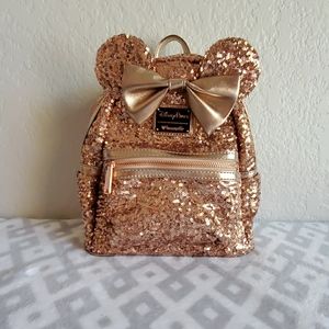Lounge Fly Mini Mouse Rose Gold Backpack